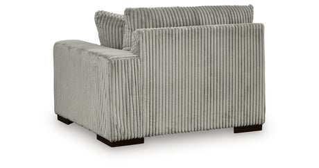 Lindyn Fog 3-Piece Sectional with Ottoman from Ashley Furniture - Luna Furniture