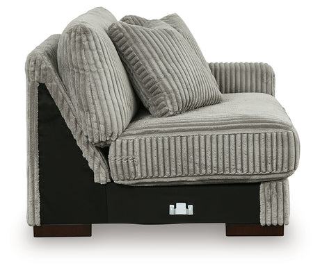 Lindyn Fog 5-Piece Sectional with Ottoman from Ashley Furniture - Luna Furniture
