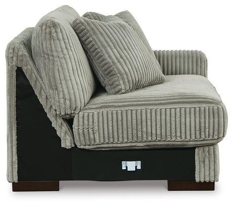 Lindyn Fog 5-Piece Sectional with Ottoman from Ashley Furniture - Luna Furniture