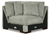 Lindyn Fog 5-Piece Sectional with Ottoman from Ashley Furniture - Luna Furniture