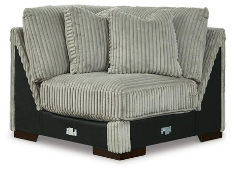 Lindyn Fog 5-Piece Sectional with Ottoman from Ashley Furniture - Luna Furniture