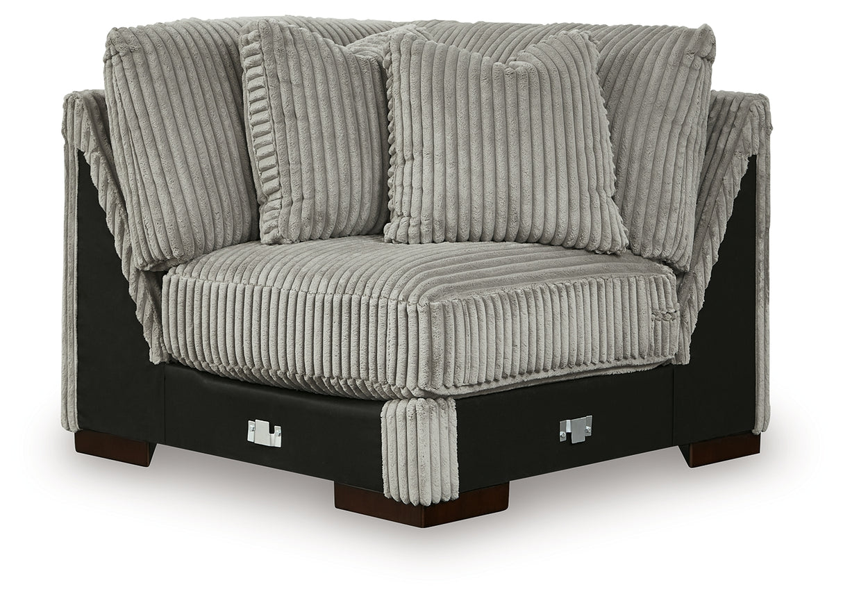 Lindyn Fog 5-Piece Sectional with Ottoman from Ashley - Luna Furniture