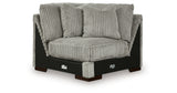 Lindyn Fog 5-Piece Sectional with Ottoman from Ashley Furniture - Luna Furniture