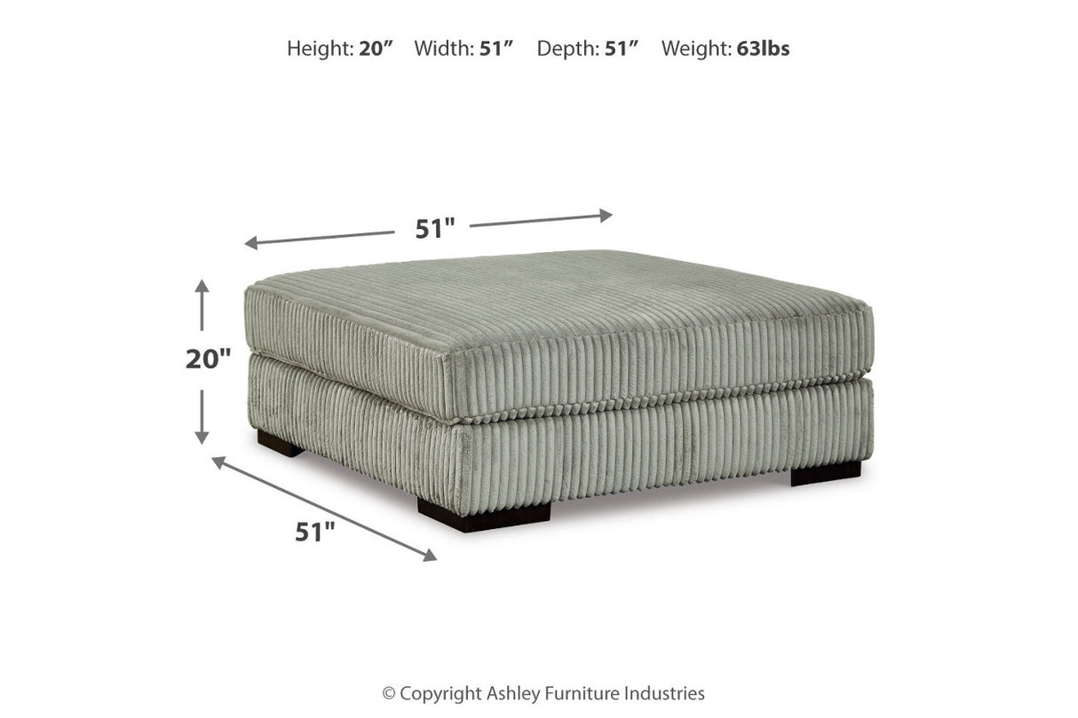 Lindyn Fog 5-Piece Sectional and Ottoman from Ashley - Luna Furniture