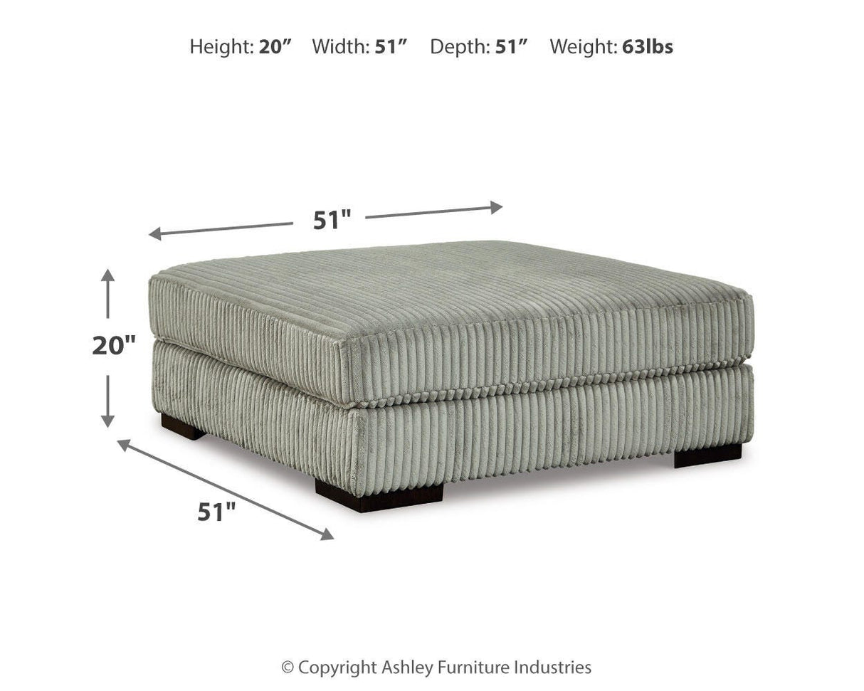 Lindyn Fog 5-Piece Sectional and Ottoman from Ashley Furniture - Luna Furniture