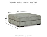 Lindyn Fog 5-Piece Sectional and Ottoman from Ashley Furniture - Luna Furniture