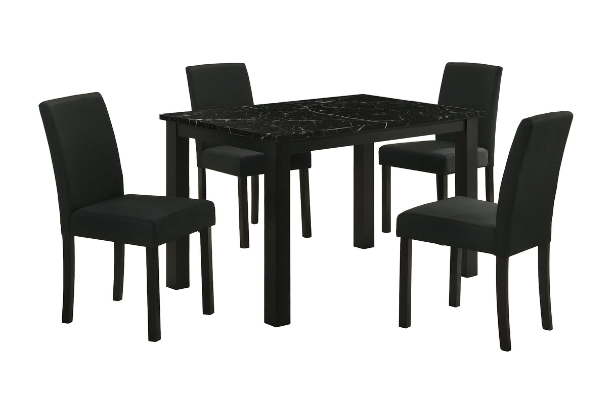 Resia Black Dining Chair, Set of 2