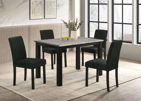 Resia Concrete Gray Dining Table from Crown Mark - Luna Furniture