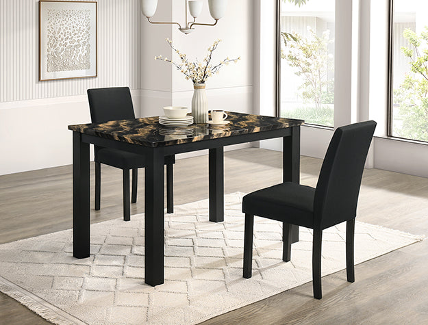 Resia Black Dining Chair, Set of 2 from Crown Mark - Luna Furniture