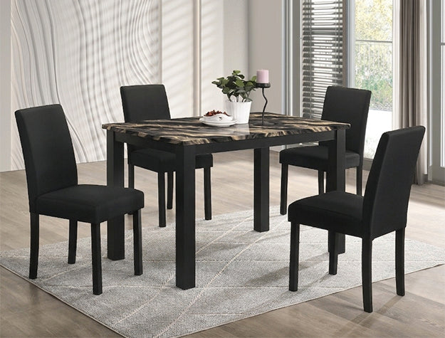 Resia Black Dining Chair, Set of 4 from Crown Mark - Luna Furniture