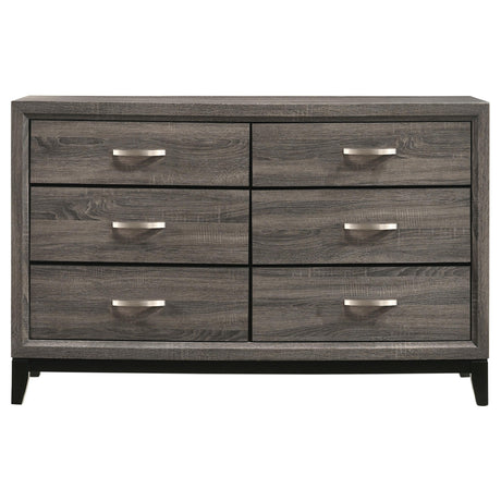 Watson Gray Oak 4-Piece Full Panel Bedroom Set from Coaster - Luna Furniture