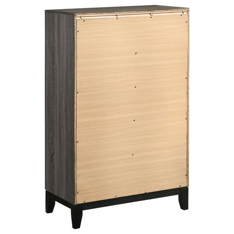 Watson Gray Oak 5-Piece Twin Panel Bedroom Set from Coaster - Luna Furniture