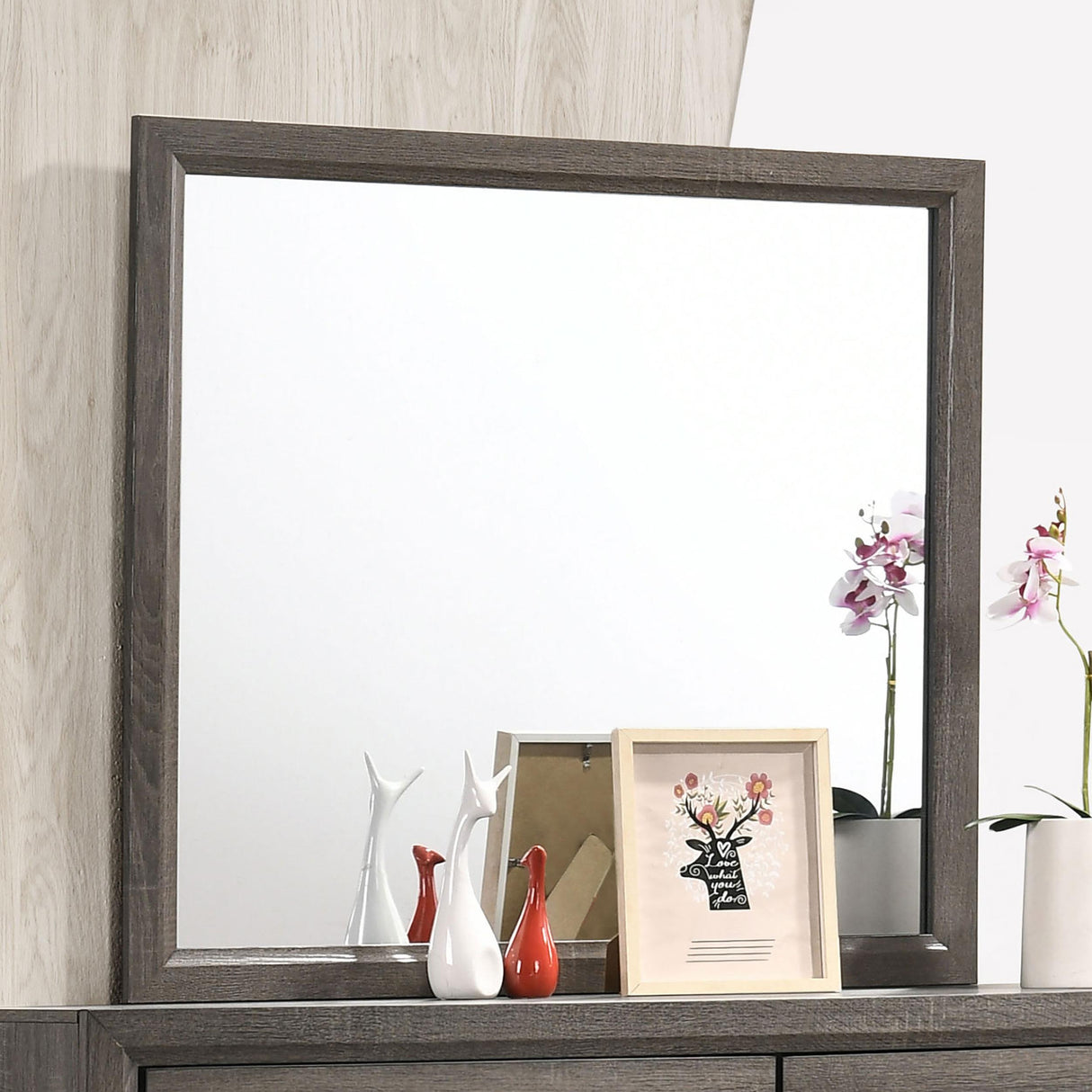 Watson Gray Oak Mirror (Mirror Only) from Coaster - Luna Furniture