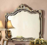 HD-213 Brown Cherry/Metallic Antique Gold Highlights Mirror from Homey Design - Luna Furniture
