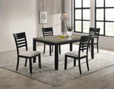 Folio Black/Neutral Dining Side Chair, Set of 2 from Crown Mark - Luna Furniture