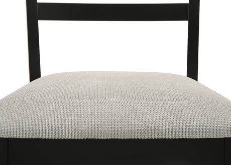 Folio Black/Neutral Dining Side Chair, Set of 2 from Crown Mark - Luna Furniture