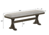 Lloyd Brown Dining Bench from Crown Mark - Luna Furniture