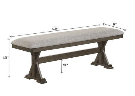 Lloyd Brown Dining Bench from Crown Mark - Luna Furniture
