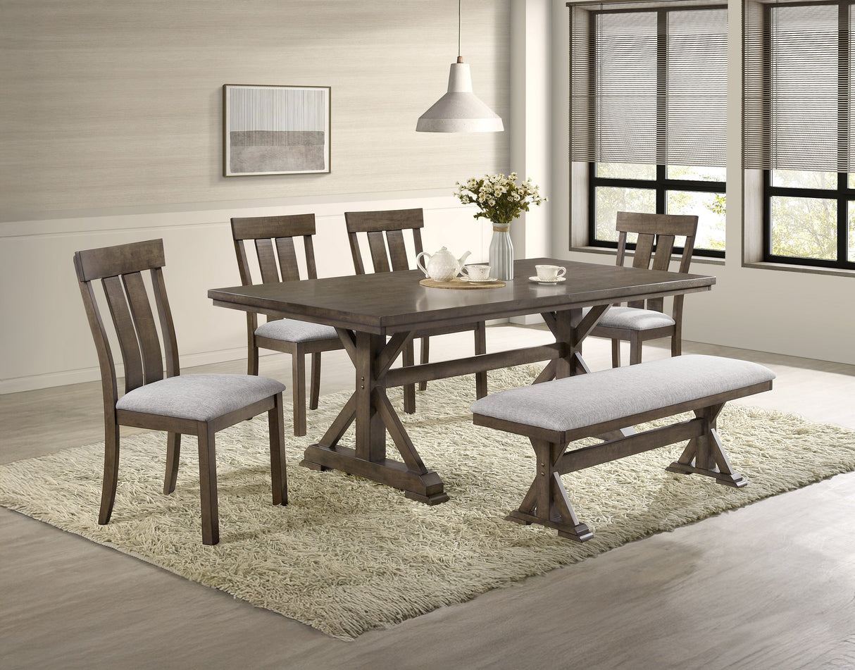 Lloyd Brown Rectangular Dining Table from Crown Mark - Luna Furniture