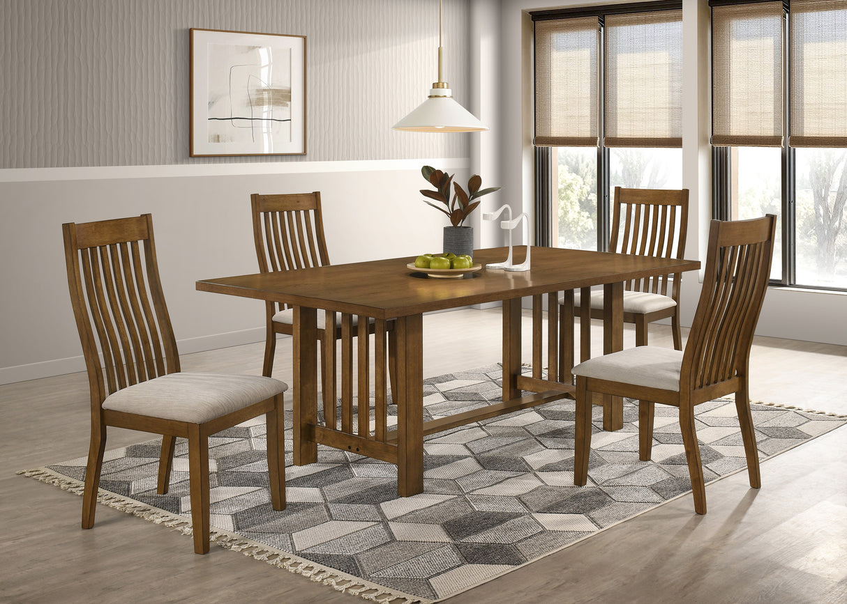 Glendale Beige/Brown Dining Side Chair, Set of 2 from Crown Mark - Luna Furniture