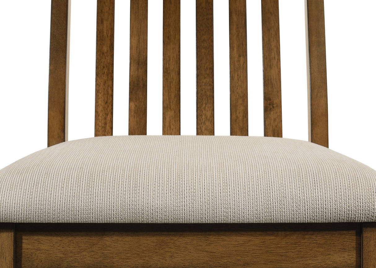 Glendale Beige/Brown Dining Side Chair, Set of 2 from Crown Mark - Luna Furniture