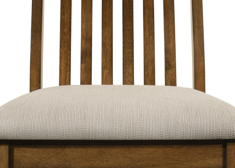 Glendale Beige/Brown Dining Side Chair, Set of 2 from Crown Mark - Luna Furniture