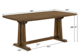 Glenwick Brown Dining Table