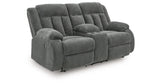 Observation Steel Power Reclining Loveseat with Console from Ashley - Luna Furniture