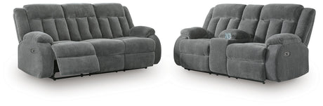 Observation Steel Power Reclining Sofa and Loveseat from Ashley - Luna Furniture