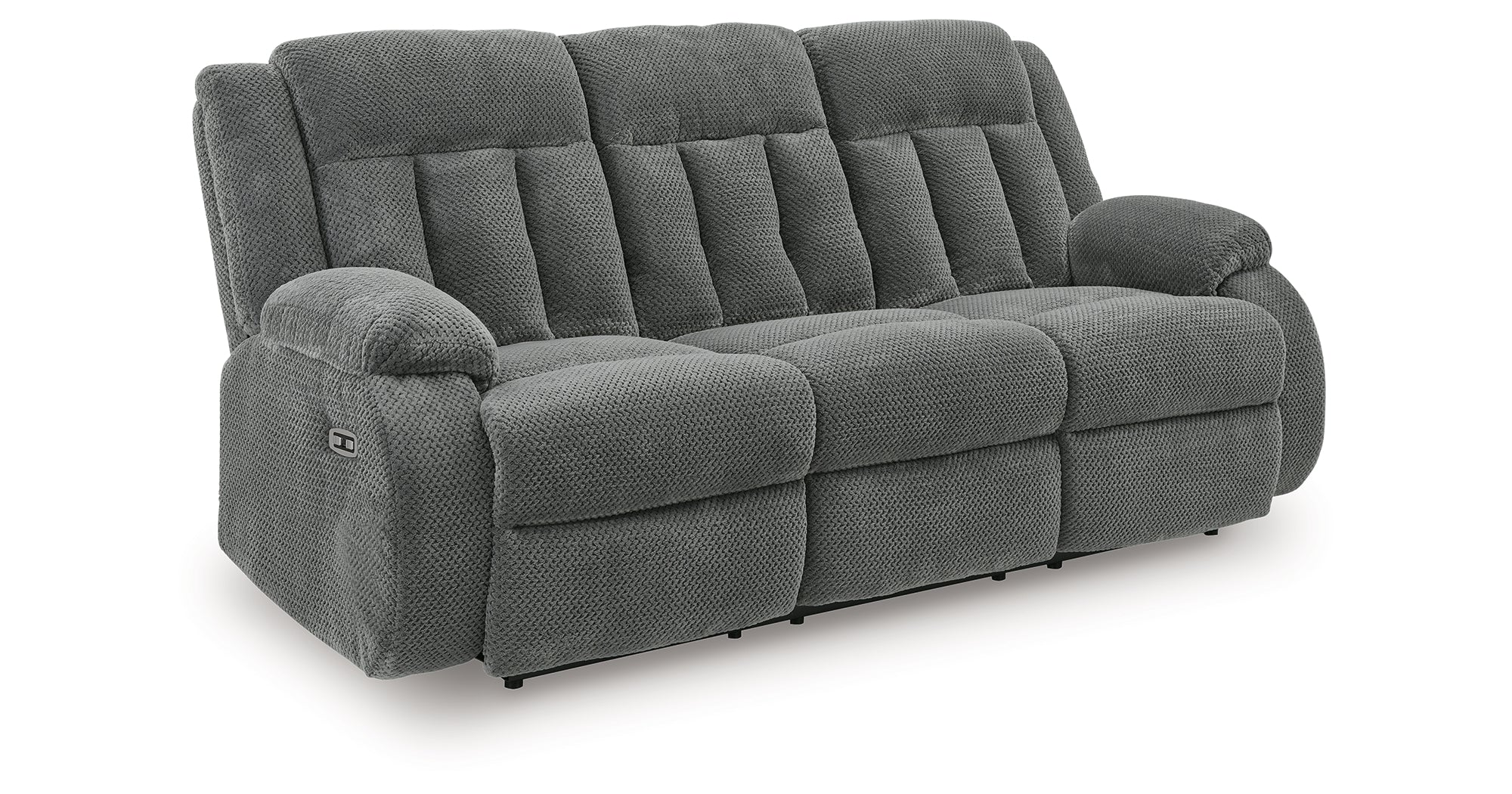 Ashley Observation Greely Bend Steel Power Reclining Sofa with