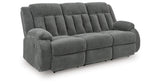 Observation Steel Power Reclining Sofa with Drop Down Table from Ashley Furniture - Luna Furniture