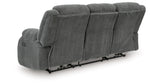 Observation Steel Power Reclining Sofa with Drop Down Table from Ashley Furniture - Luna Furniture