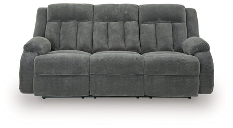 Observation Steel Power Reclining Sofa with Drop Down Table from Ashley - Luna Furniture