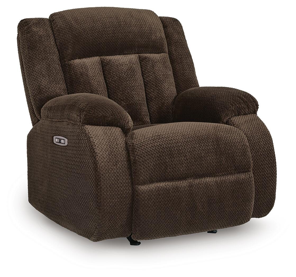 Observation Chocolate Power Recliner from Ashley - Luna Furniture