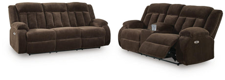 Observation Chocolate Power Power Reclining Living Room Set from Ashley - Luna Furniture