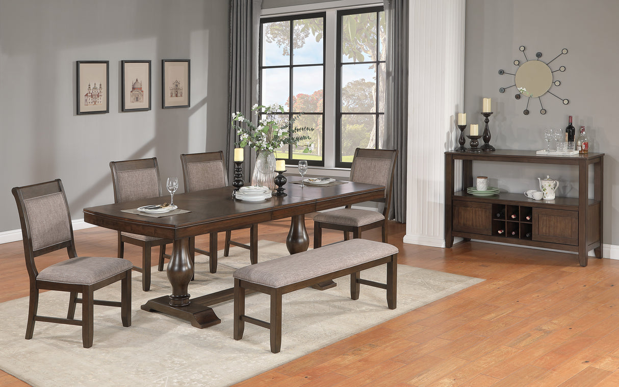 Tarin Brown Extendable Dining Table