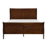 Mayville Brown Cherry Full Sleigh Bed from Homelegance - Luna Furniture