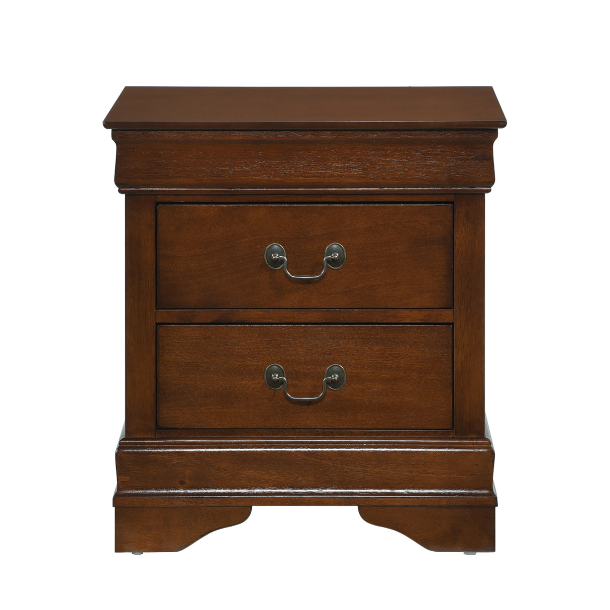 Mayville Brown Cherry Nightstand from Homelegance - Luna Furniture