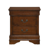Mayville Brown Cherry Nightstand from Homelegance - Luna Furniture