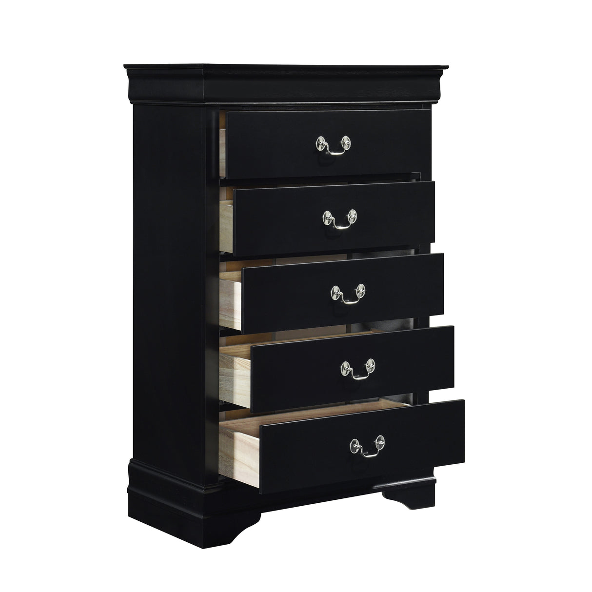 Mayville Black Nightstand from Homelegance - Luna Furniture