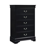 Mayville Black 4-Piece Youth Bedroom Set (Twin Bed, Nightstand, Dresser, Mirror) from Homelegance - Luna Furniture