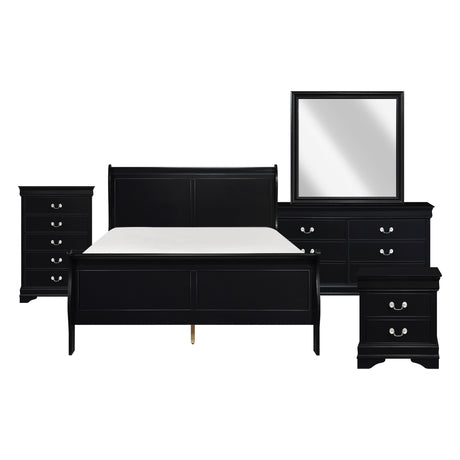 Mayville Black Nightstand from Homelegance - Luna Furniture