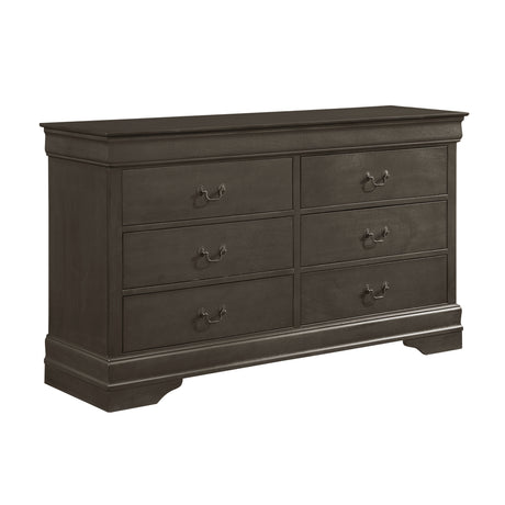 Mayville Stained Gray Queen Sleigh Bed from Homelegance - Luna Furniture