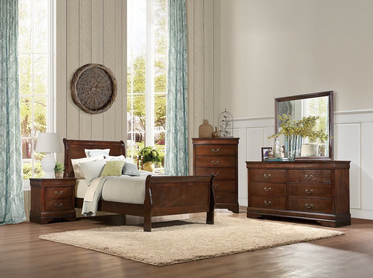 Mayville Brown Cherry Dresser from Homelegance - Luna Furniture