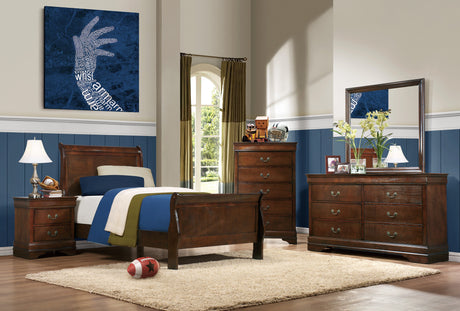 Mayville Brown Cherry Chest from Homelegance - Luna Furniture