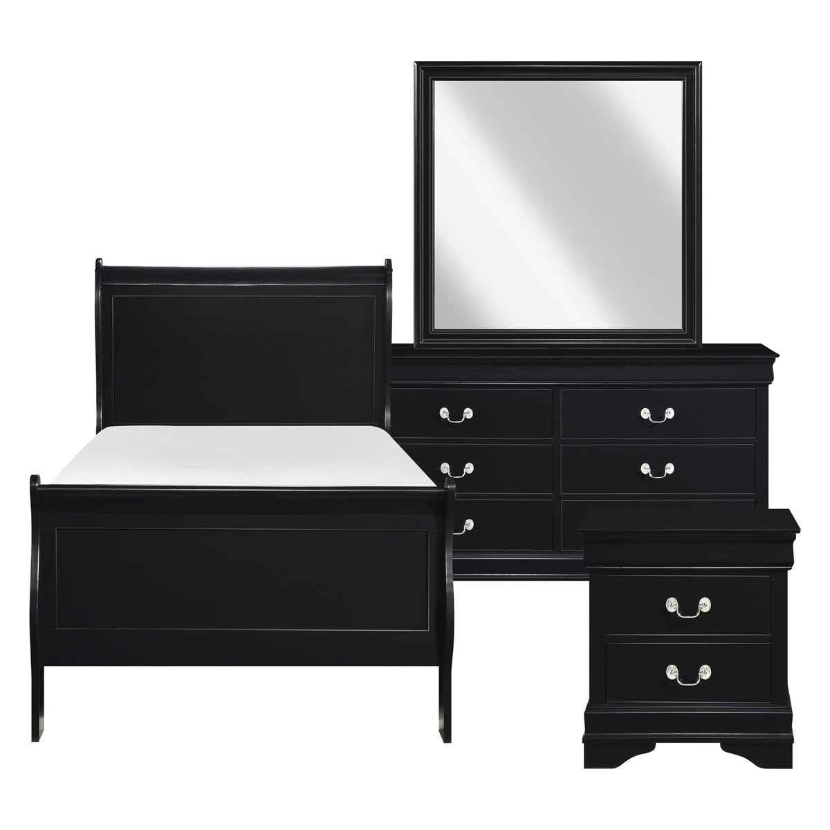 Mayville Black Twin Bed from Homelegance - Luna Furniture