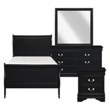 Mayville Black Twin Bed from Homelegance - Luna Furniture