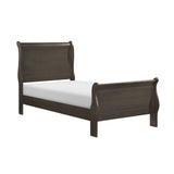 Mayville Stained Gray Twin Sleigh Bed from Homelegance - Luna Furniture