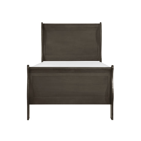 Mayville Black 5-Piece Youth Bedroom Set (Twin Bed, Nightstand, Dresser, Mirror, Chest) from Homelegance - Luna Furniture