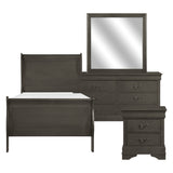 Mayville Stained Gray Twin Bed from Homelegance - Luna Furniture